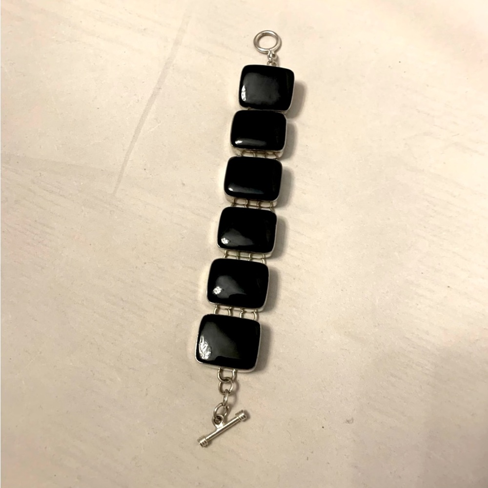 Beautiful Ónix Alpaca Mexican Bracelet Handmade